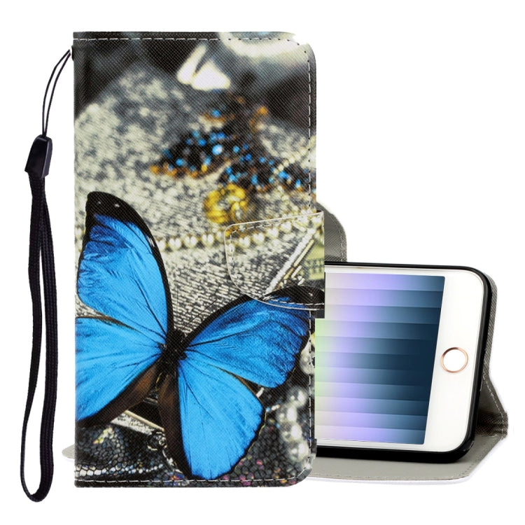 3D Colored Drawing Horizontal Flip PU Leather Case with Holder & Card Slots & Wallet, For iPhone X / XS, For iPhone XR, For iPhone XS Max, For iPhone SE 2022 / SE 2020 / 8 / 7