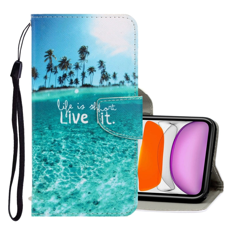 3D Colored Drawing Horizontal Flip PU Leather Case with Holder & Card Slots & Wallet, For iPhone 6 / 6s, For iPhone 6 Plus / 6s Plus, For iPhone 8 Plus / 7 Plus, For iPhone 11, For iPhone 11 Pro, For iPhone 11 Pro Max