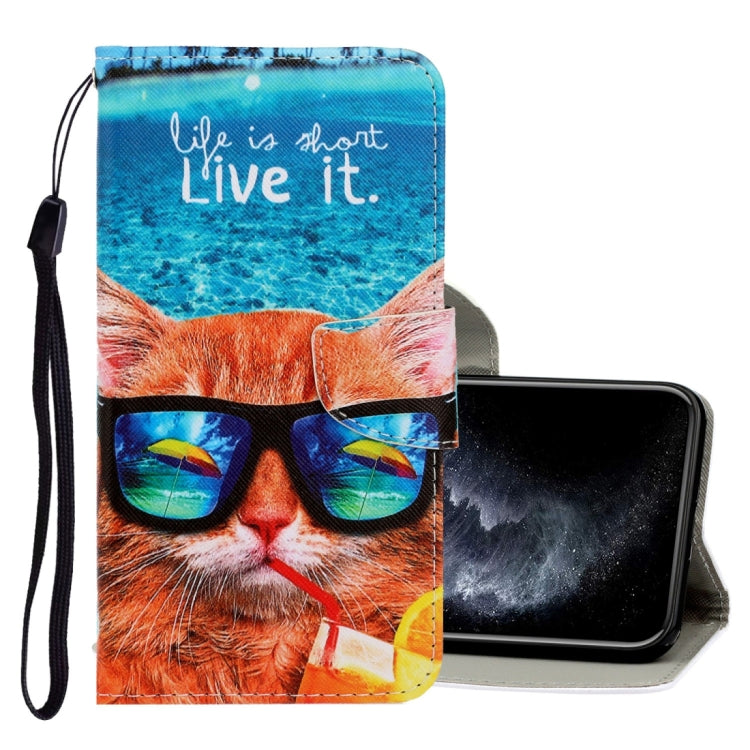 3D Colored Drawing Horizontal Flip PU Leather Case with Holder & Card Slots & Wallet, For iPhone 6 / 6s, For iPhone 6 Plus / 6s Plus, For iPhone 8 Plus / 7 Plus, For iPhone 11, For iPhone 11 Pro, For iPhone 11 Pro Max