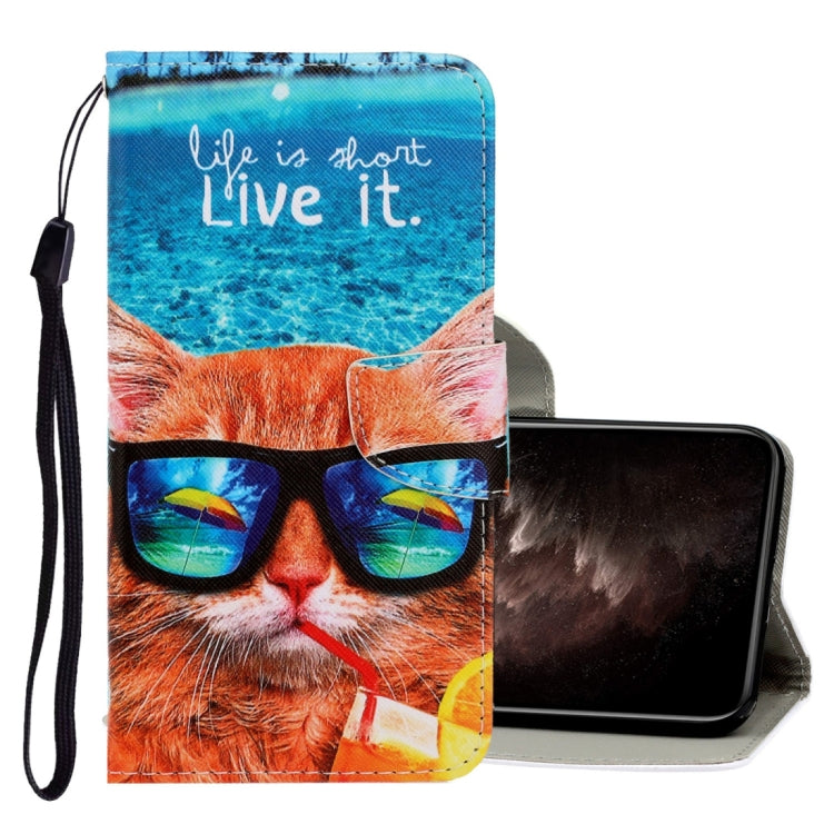 3D Colored Drawing Horizontal Flip PU Leather Case with Holder & Card Slots & Wallet, For iPhone 6 / 6s, For iPhone 6 Plus / 6s Plus, For iPhone 8 Plus / 7 Plus, For iPhone 11, For iPhone 11 Pro, For iPhone 11 Pro Max