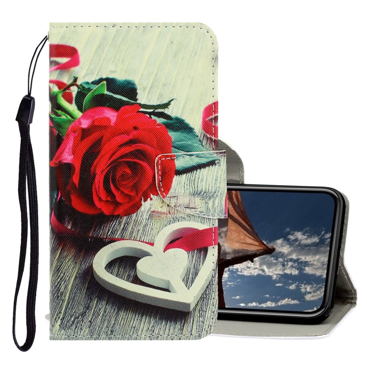 3D Colored Drawing Horizontal Flip PU Leather Case with Holder & Card Slots & Wallet, For iPhone X / XS, For iPhone XR, For iPhone XS Max, For iPhone SE 2022 / SE 2020 / 8 / 7