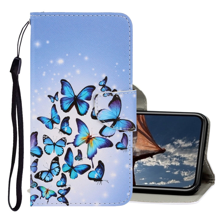 3D Colored Drawing Horizontal Flip PU Leather Case with Holder & Card Slots & Wallet, For iPhone X / XS, For iPhone XR, For iPhone XS Max, For iPhone SE 2022 / SE 2020 / 8 / 7