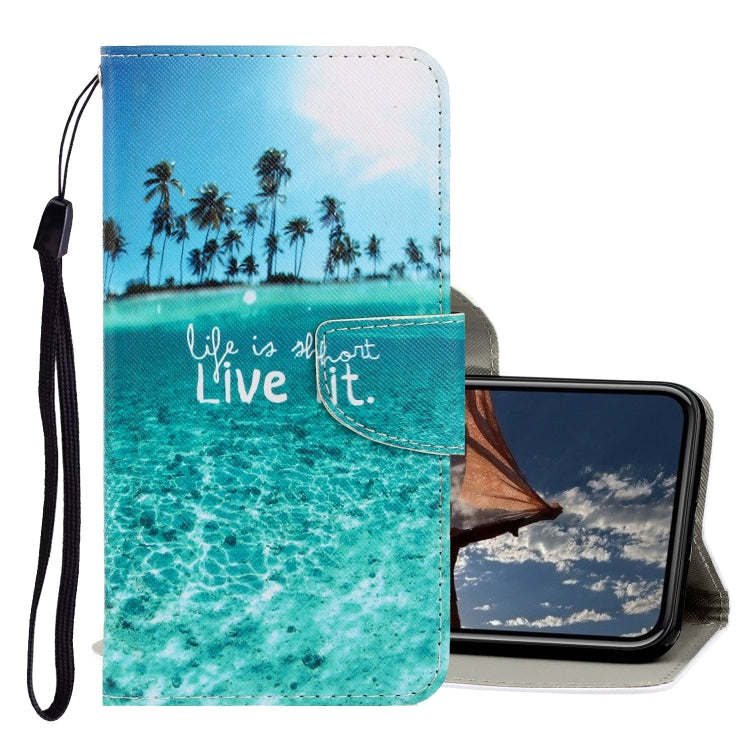 3D Colored Drawing Horizontal Flip PU Leather Case with Holder & Card Slots & Wallet, For iPhone X / XS, For iPhone XR, For iPhone XS Max, For iPhone SE 2022 / SE 2020 / 8 / 7