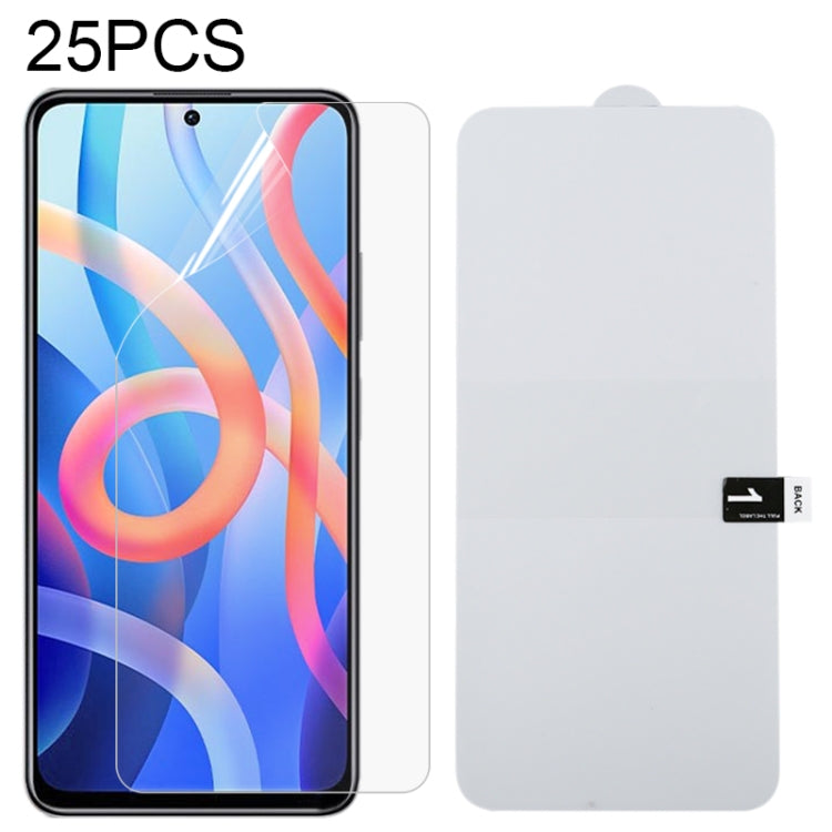 25 PCS Full Screen Protector Explosion-proof Hydrogel Film, For Honor Play 5T (25 PCS), For Honor Play 20 (25 PCS), For Honor V40 Lite (25 PCS), For Huawei Enjoy 20 SE (25 PCS), For Xiaomi Redmi Note 11 / Poco M4 Pro 5G (25 PCS)������������������������...