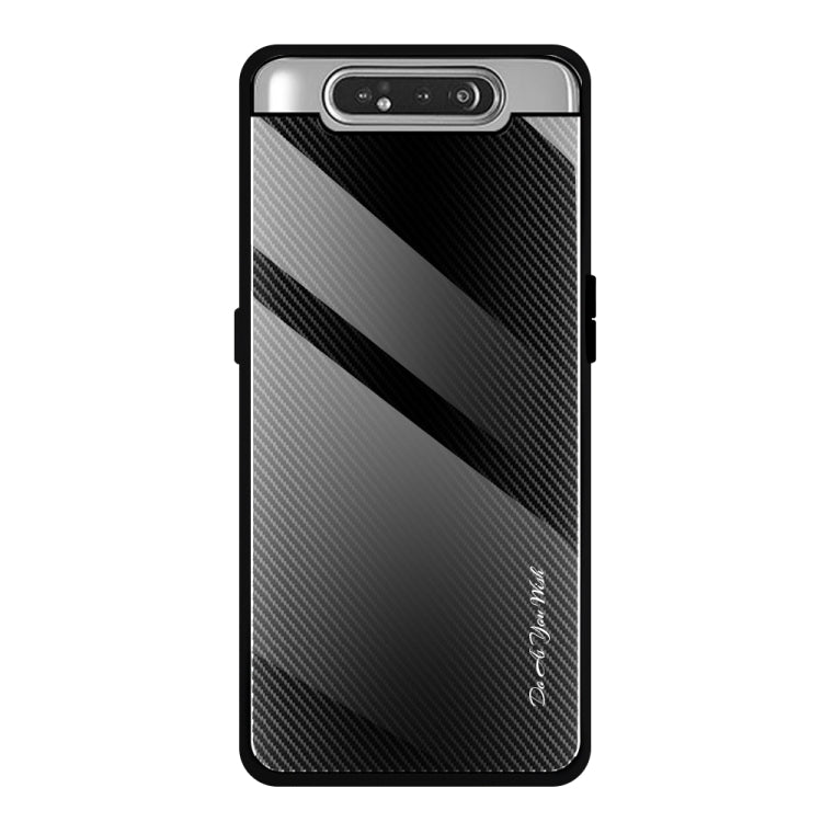 Texture Gradient Glass Protective Case, For Galaxy A20 / A30, For Galaxy A50, For Galaxy A80 / A90, For Galaxy Note 9, For Galaxy Note 10 Pro, For Galaxy S10, For iPhone SE 2022 / SE 2020 / 8 / 7, For iPhone XS Max