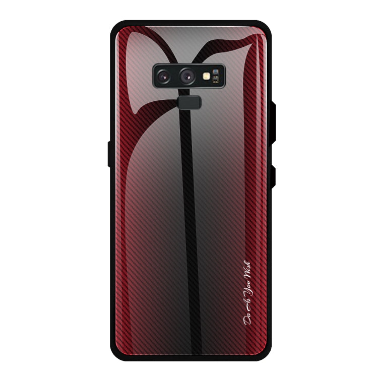 Texture Gradient Glass Protective Case, For Galaxy A20 / A30, For Galaxy A50, For Galaxy A80 / A90, For Galaxy Note 9, For Galaxy Note 10 Pro, For Galaxy S10, For iPhone SE 2022 / SE 2020 / 8 / 7, For iPhone XS Max