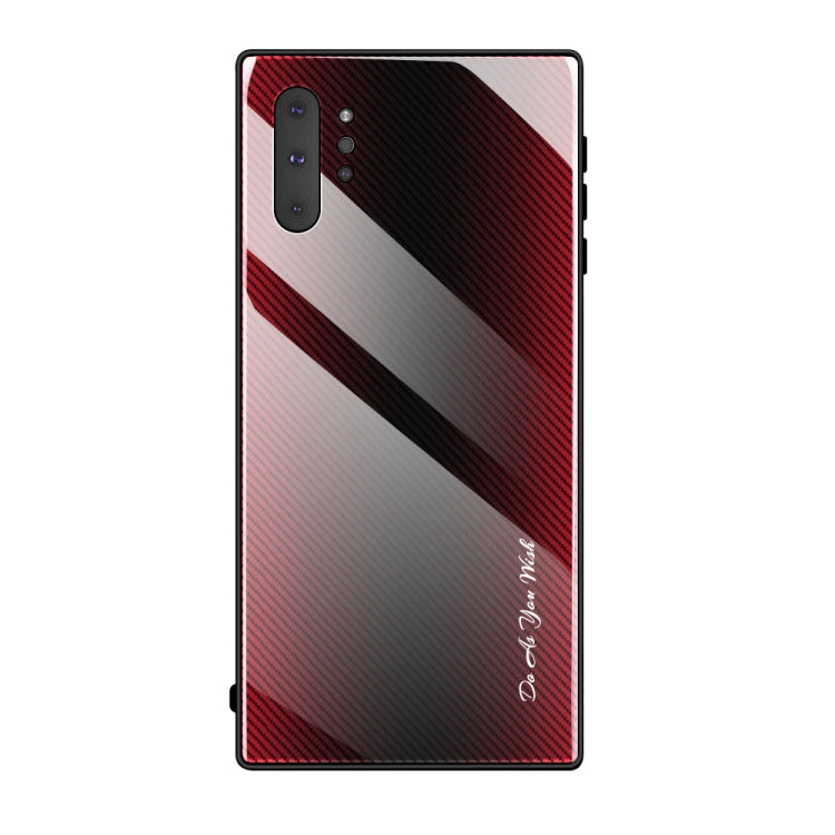 Texture Gradient Glass Protective Case, For Galaxy A20 / A30, For Galaxy A50, For Galaxy A80 / A90, For Galaxy Note 9, For Galaxy Note 10 Pro, For Galaxy S10, For iPhone SE 2022 / SE 2020 / 8 / 7, For iPhone XS Max