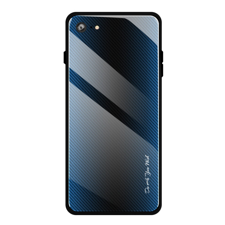 Texture Gradient Glass Protective Case, For Galaxy A20 / A30, For Galaxy A50, For Galaxy A80 / A90, For Galaxy Note 9, For Galaxy Note 10 Pro, For Galaxy S10, For iPhone SE 2022 / SE 2020 / 8 / 7, For iPhone XS Max