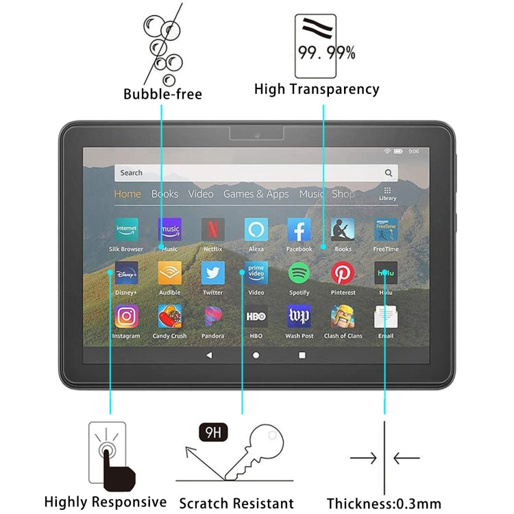 2 PCS 9H 2.5D Explosion-proof Tempered Tablet Glass Film, For Amazon Kindle Fire HD 8 2020  / 2022(2 PCS), For Xiaomi Mi Pad 3 (2 PCS), For Amazon Kindle Fire HD 10 2019 (2 PCS), For Amazon Kindle Fire 7 2019 (2 PCS), For Xiaomi Mi Pad 4 (2 PCS)�������...