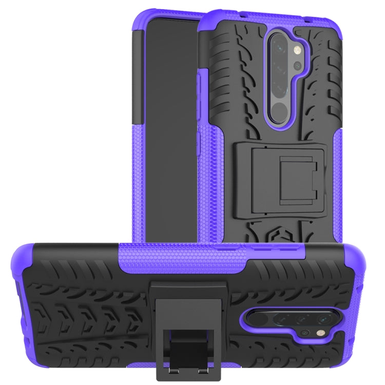 Tire Texture Shockproof TPU+PC Protective Case with Holder, For OPPO Realme 5, For Xiaomi Redmi Note 8 Pro, For Xiaomi Redmi Note 8, For Galaxy A20s, For Galaxy A70s