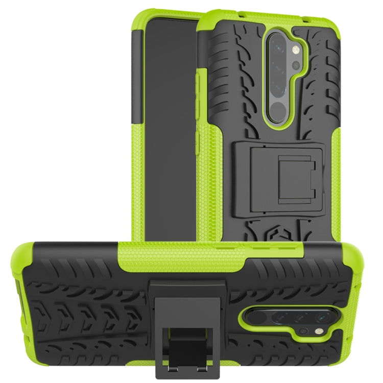 Tire Texture Shockproof TPU+PC Protective Case with Holder, For OPPO Realme 5, For Xiaomi Redmi Note 8 Pro, For Xiaomi Redmi Note 8, For Galaxy A20s, For Galaxy A70s