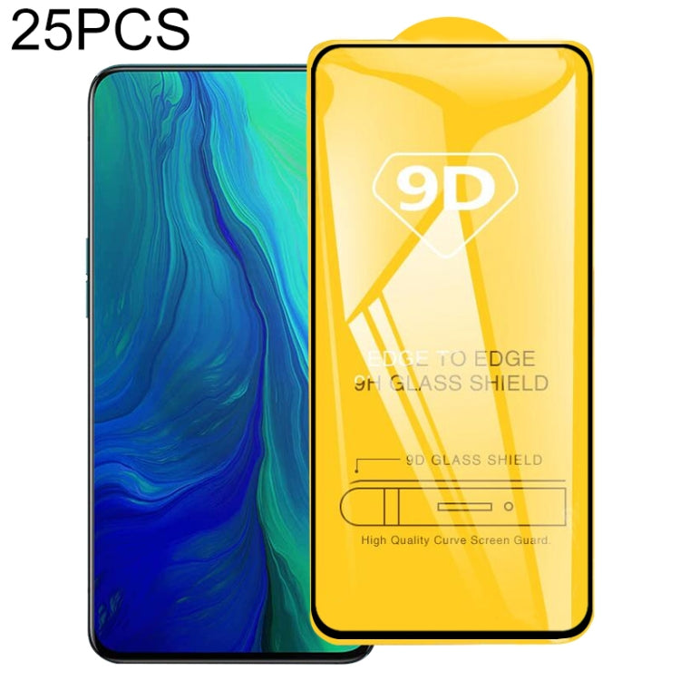 25 PCS 9D Full Glue Screen Tempered Glass Film, For vivo U10 / U3x (25 PCS), For vivo X50 5G (25 PCS), For vivo Y30 (25 PCS), For OPPO Realme X3 SuperZoom (25 PCS), For OPPO Reno 5G(25 PCS), For vivo Y51s (25 PCS), For OPPO Reno A(25 PCS)��������������...