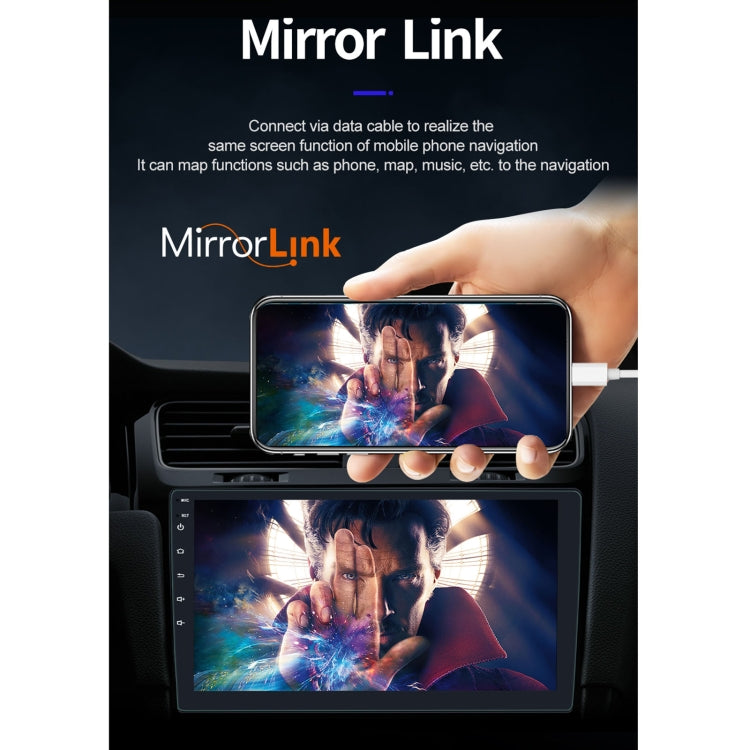 S-9090 9 inch HD Screen Car Android Player GPS Navigation Bluetooth Touch Radio, Support Mirror Link & FM & WIFI & Steering Wheel Control, Standard Version+Carplay