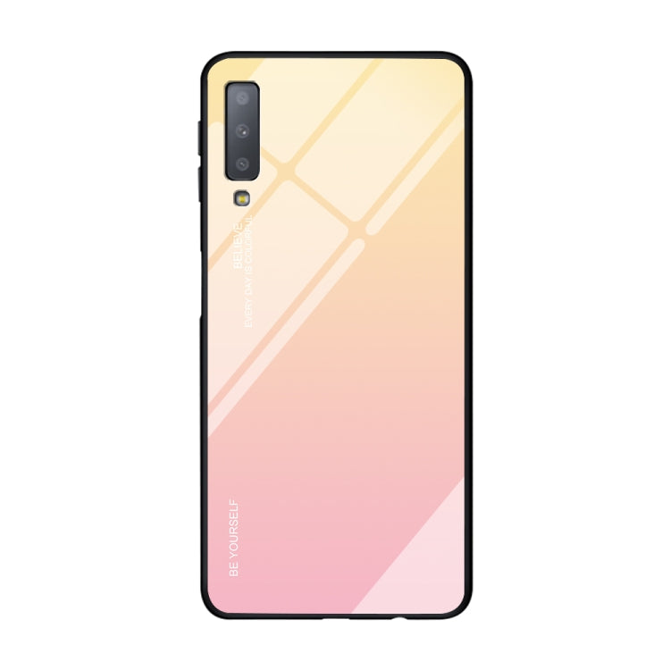 Gradient Color Glass Case, For Galaxy A7 (2018), For Xiaomi Redmi 7A, For Huawei Mate 30 Pro, For Huawei Nova 5, For Huawei P Smart Z, For Huawei Nova 5i, For Galaxy A10s, For Galaxy A80, For OnePlus 7, For OPPO A9 (2020), For OPPO F3, For OPPO F5�����...