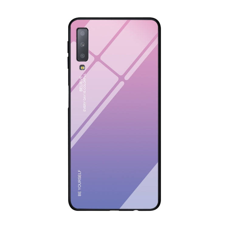 Gradient Color Glass Case, For Galaxy A7 (2018), For Xiaomi Redmi 7A, For Huawei Mate 30 Pro, For Huawei Nova 5, For Huawei P Smart Z, For Huawei Nova 5i, For Galaxy A10s, For Galaxy A80, For OnePlus 7, For OPPO A9 (2020), For OPPO F3, For OPPO F5�����...