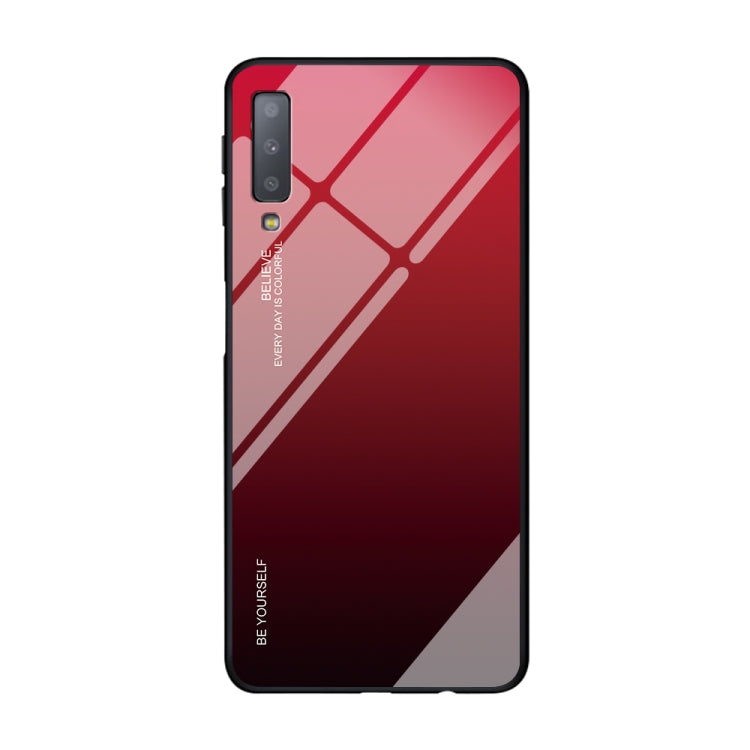 Gradient Color Glass Case, For Galaxy A7 (2018), For Xiaomi Redmi 7A, For Huawei Mate 30 Pro, For Huawei Nova 5, For Huawei P Smart Z, For Huawei Nova 5i, For Galaxy A10s, For Galaxy A80, For OnePlus 7, For OPPO A9 (2020), For OPPO F3, For OPPO F5�����...