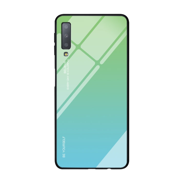 Gradient Color Glass Case, For Galaxy A7 (2018), For Xiaomi Redmi 7A, For Huawei Mate 30 Pro, For Huawei Nova 5, For Huawei P Smart Z, For Huawei Nova 5i, For Galaxy A10s, For Galaxy A80, For OnePlus 7, For OPPO A9 (2020), For OPPO F3, For OPPO F5�����...