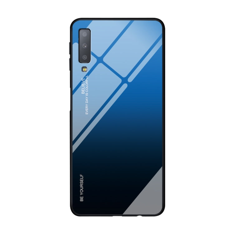 Gradient Color Glass Case, For Galaxy A7 (2018), For Xiaomi Redmi 7A, For Huawei Mate 30 Pro, For Huawei Nova 5, For Huawei P Smart Z, For Huawei Nova 5i, For Galaxy A10s, For Galaxy A80, For OnePlus 7, For OPPO A9 (2020), For OPPO F3, For OPPO F5�����...