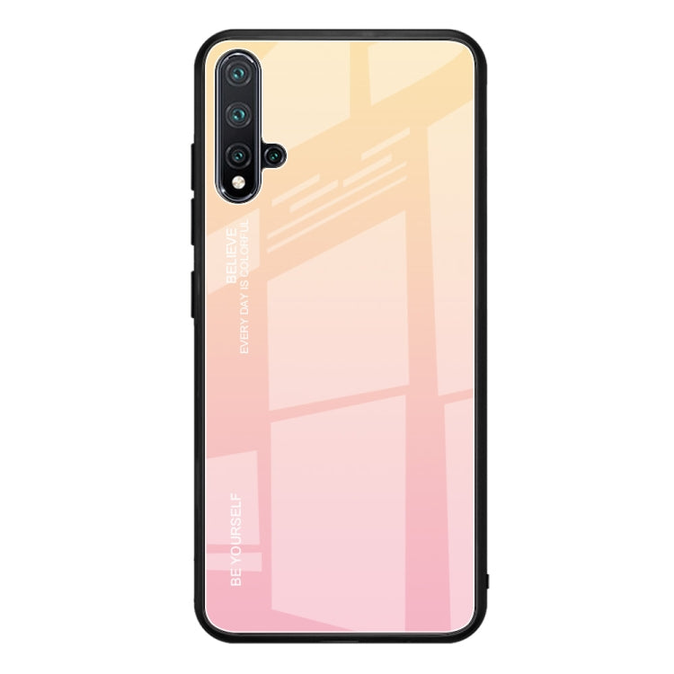 Gradient Color Glass Case, For Galaxy A7 (2018), For Xiaomi Redmi 7A, For Huawei Mate 30 Pro, For Huawei Nova 5, For Huawei P Smart Z, For Huawei Nova 5i, For Galaxy A10s, For Galaxy A80, For OnePlus 7, For OPPO A9 (2020), For OPPO F3, For OPPO F5�����...
