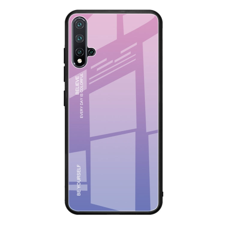 Gradient Color Glass Case, For Galaxy A7 (2018), For Xiaomi Redmi 7A, For Huawei Mate 30 Pro, For Huawei Nova 5, For Huawei P Smart Z, For Huawei Nova 5i, For Galaxy A10s, For Galaxy A80, For OnePlus 7, For OPPO A9 (2020), For OPPO F3, For OPPO F5�����...