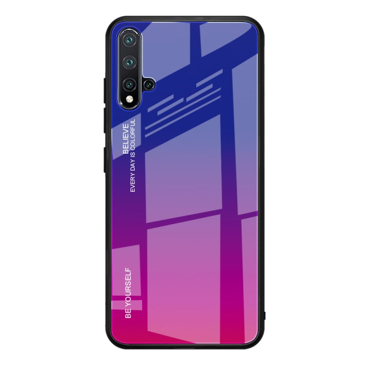 Gradient Color Glass Case, For Galaxy A7 (2018), For Xiaomi Redmi 7A, For Huawei Mate 30 Pro, For Huawei Nova 5, For Huawei P Smart Z, For Huawei Nova 5i, For Galaxy A10s, For Galaxy A80, For OnePlus 7, For OPPO A9 (2020), For OPPO F3, For OPPO F5�����...