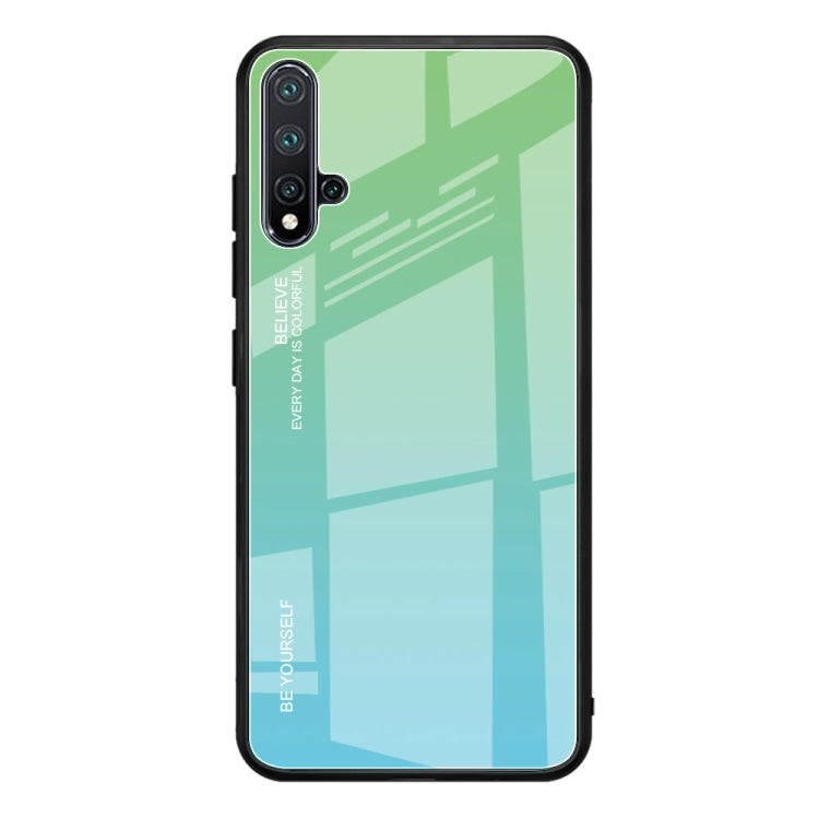 Gradient Color Glass Case, For Galaxy A7 (2018), For Xiaomi Redmi 7A, For Huawei Mate 30 Pro, For Huawei Nova 5, For Huawei P Smart Z, For Huawei Nova 5i, For Galaxy A10s, For Galaxy A80, For OnePlus 7, For OPPO A9 (2020), For OPPO F3, For OPPO F5�����...