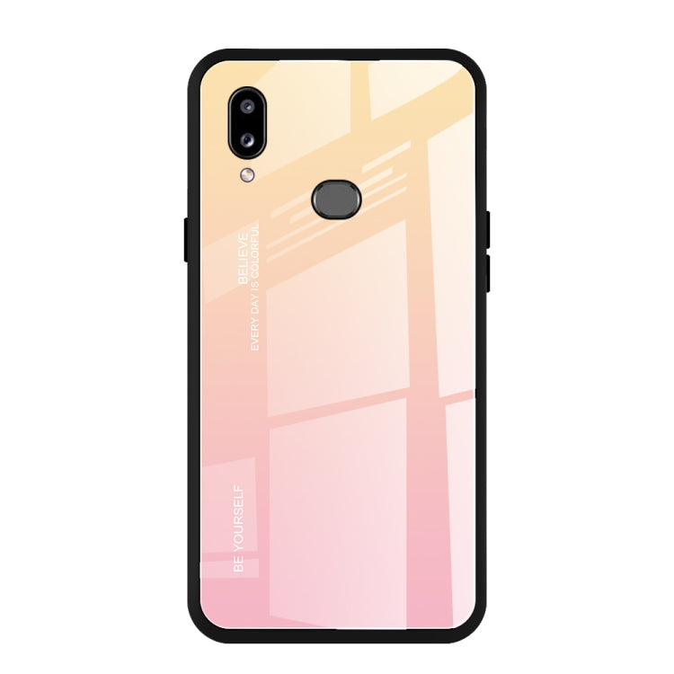 Gradient Color Glass Case, For Galaxy A7 (2018), For Xiaomi Redmi 7A, For Huawei Mate 30 Pro, For Huawei Nova 5, For Huawei P Smart Z, For Huawei Nova 5i, For Galaxy A10s, For Galaxy A80, For OnePlus 7, For OPPO A9 (2020), For OPPO F3, For OPPO F5�����...