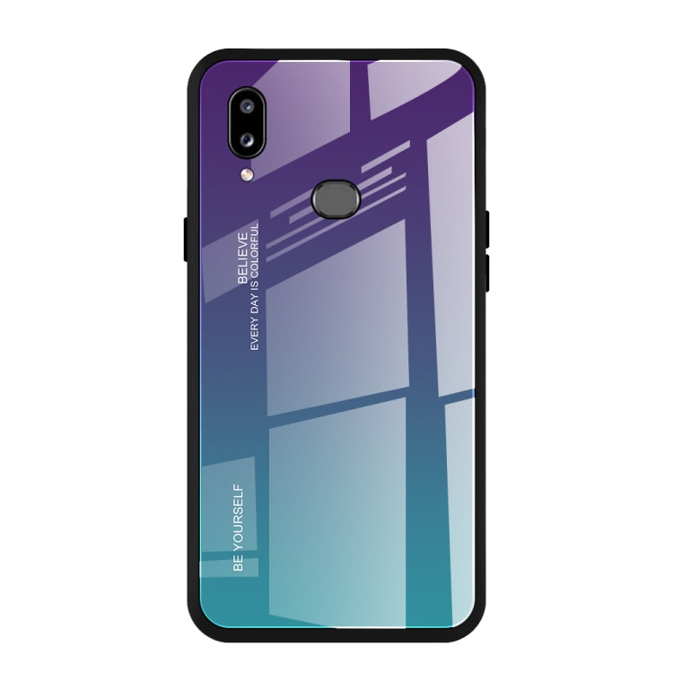 Gradient Color Glass Case, For Galaxy A7 (2018), For Xiaomi Redmi 7A, For Huawei Mate 30 Pro, For Huawei Nova 5, For Huawei P Smart Z, For Huawei Nova 5i, For Galaxy A10s, For Galaxy A80, For OnePlus 7, For OPPO A9 (2020), For OPPO F3, For OPPO F5�����...