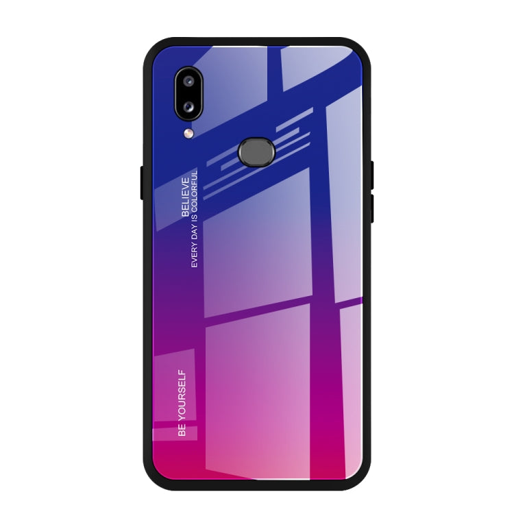 Gradient Color Glass Case, For Galaxy A7 (2018), For Xiaomi Redmi 7A, For Huawei Mate 30 Pro, For Huawei Nova 5, For Huawei P Smart Z, For Huawei Nova 5i, For Galaxy A10s, For Galaxy A80, For OnePlus 7, For OPPO A9 (2020), For OPPO F3, For OPPO F5�����...