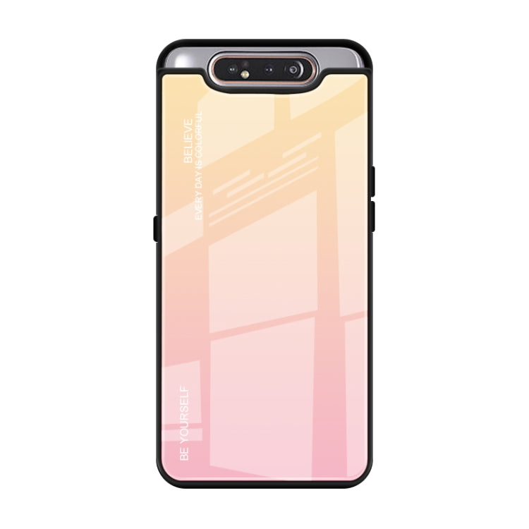 Gradient Color Glass Case, For Galaxy A7 (2018), For Xiaomi Redmi 7A, For Huawei Mate 30 Pro, For Huawei Nova 5, For Huawei P Smart Z, For Huawei Nova 5i, For Galaxy A10s, For Galaxy A80, For OnePlus 7, For OPPO A9 (2020), For OPPO F3, For OPPO F5�����...