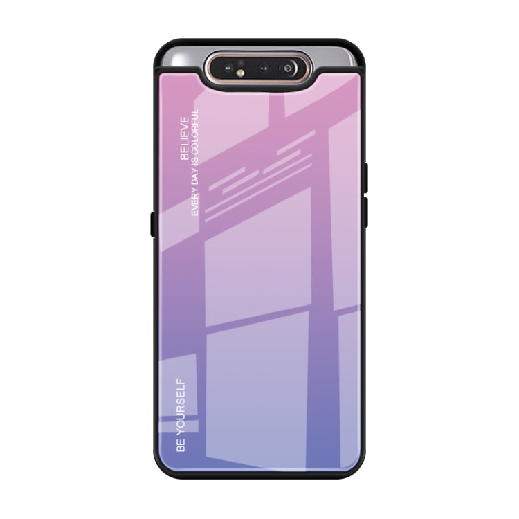 Gradient Color Glass Case, For Galaxy A7 (2018), For Xiaomi Redmi 7A, For Huawei Mate 30 Pro, For Huawei Nova 5, For Huawei P Smart Z, For Huawei Nova 5i, For Galaxy A10s, For Galaxy A80, For OnePlus 7, For OPPO A9 (2020), For OPPO F3, For OPPO F5�����...