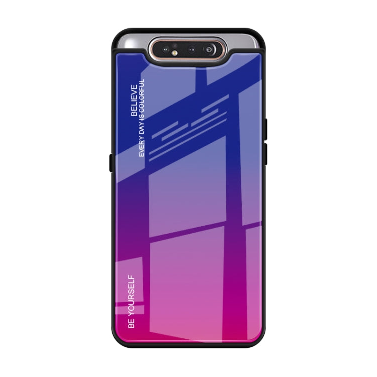 Gradient Color Glass Case, For Galaxy A7 (2018), For Xiaomi Redmi 7A, For Huawei Mate 30 Pro, For Huawei Nova 5, For Huawei P Smart Z, For Huawei Nova 5i, For Galaxy A10s, For Galaxy A80, For OnePlus 7, For OPPO A9 (2020), For OPPO F3, For OPPO F5�����...