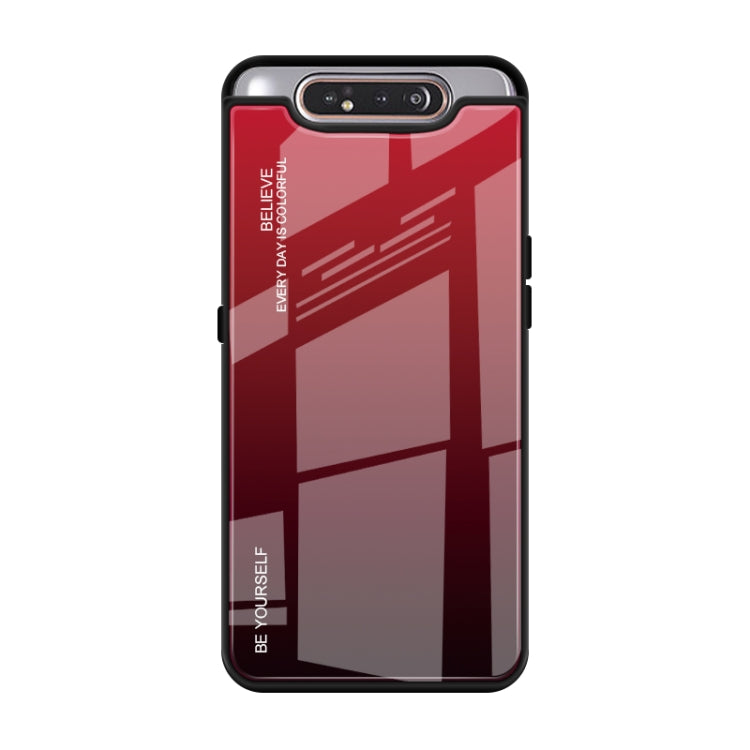 Gradient Color Glass Case, For Galaxy A7 (2018), For Xiaomi Redmi 7A, For Huawei Mate 30 Pro, For Huawei Nova 5, For Huawei P Smart Z, For Huawei Nova 5i, For Galaxy A10s, For Galaxy A80, For OnePlus 7, For OPPO A9 (2020), For OPPO F3, For OPPO F5�����...