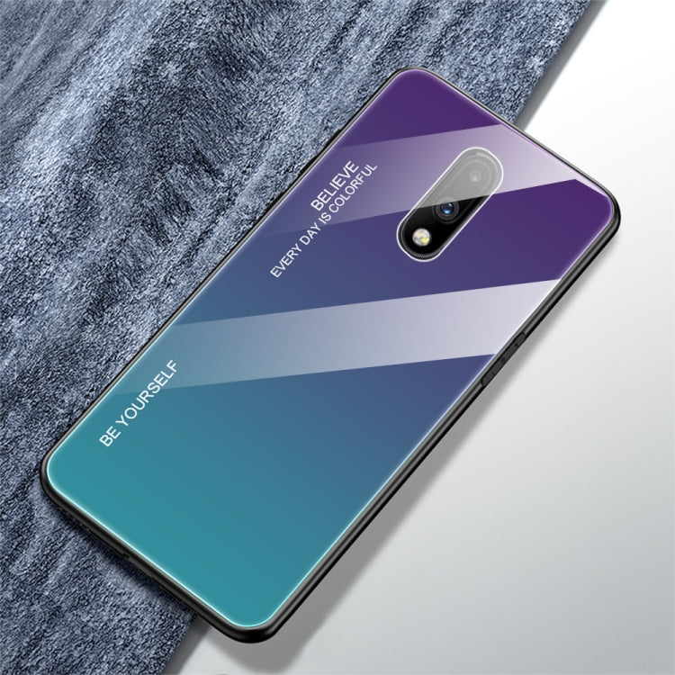 Gradient Color Glass Case, For Galaxy A7 (2018), For Xiaomi Redmi 7A, For Huawei Mate 30 Pro, For Huawei Nova 5, For Huawei P Smart Z, For Huawei Nova 5i, For Galaxy A10s, For Galaxy A80, For OnePlus 7, For OPPO A9 (2020), For OPPO F3, For OPPO F5�����...