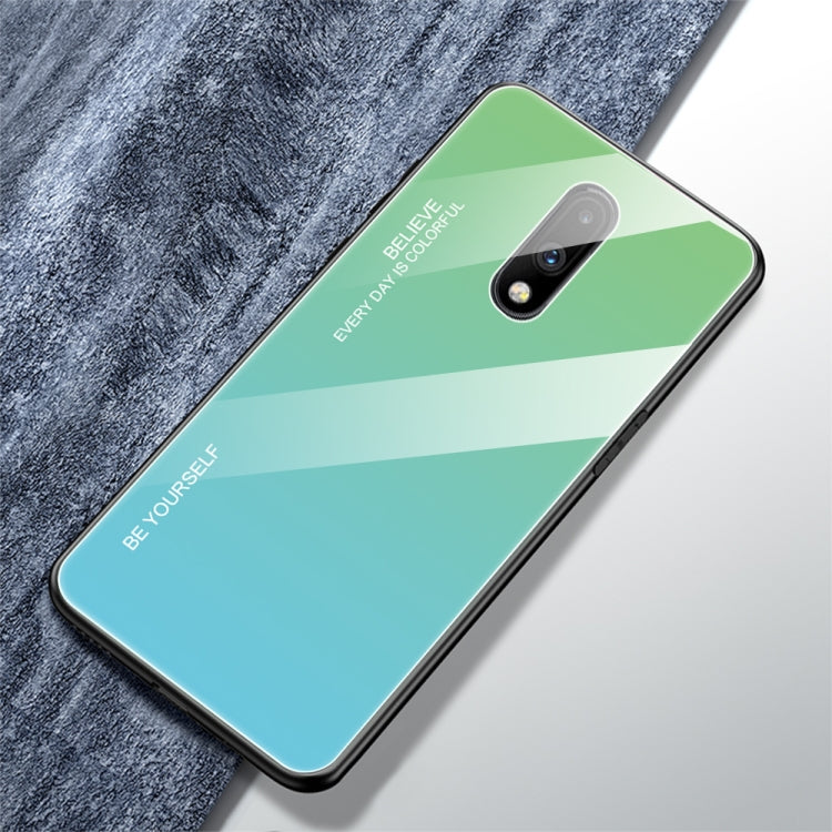 Gradient Color Glass Case, For Galaxy A7 (2018), For Xiaomi Redmi 7A, For Huawei Mate 30 Pro, For Huawei Nova 5, For Huawei P Smart Z, For Huawei Nova 5i, For Galaxy A10s, For Galaxy A80, For OnePlus 7, For OPPO A9 (2020), For OPPO F3, For OPPO F5�����...
