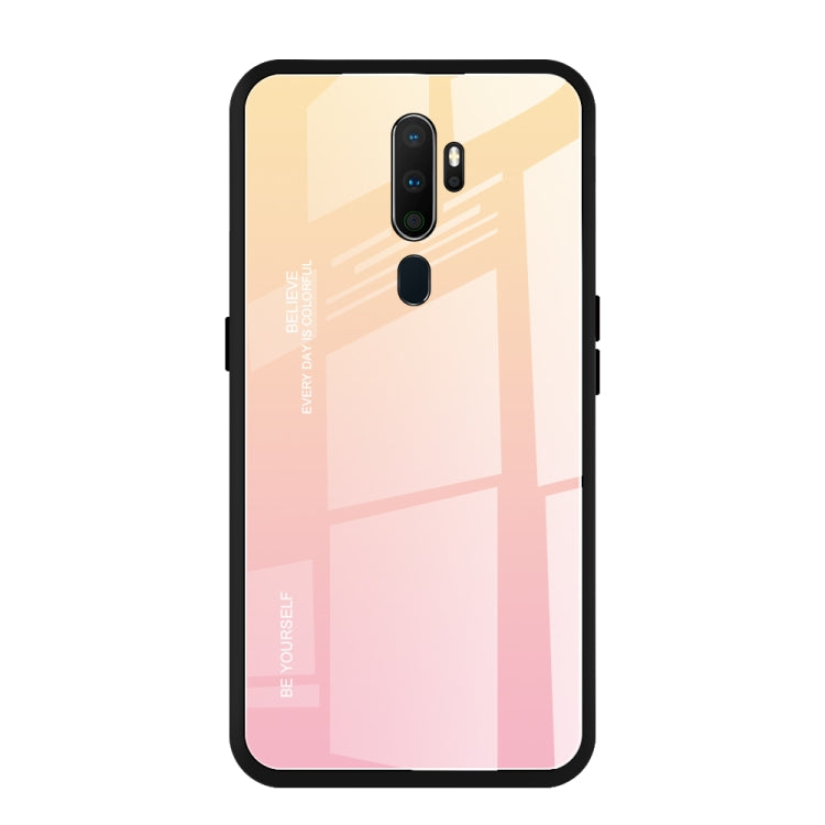 Gradient Color Glass Case, For Galaxy A7 (2018), For Xiaomi Redmi 7A, For Huawei Mate 30 Pro, For Huawei Nova 5, For Huawei P Smart Z, For Huawei Nova 5i, For Galaxy A10s, For Galaxy A80, For OnePlus 7, For OPPO A9 (2020), For OPPO F3, For OPPO F5�����...