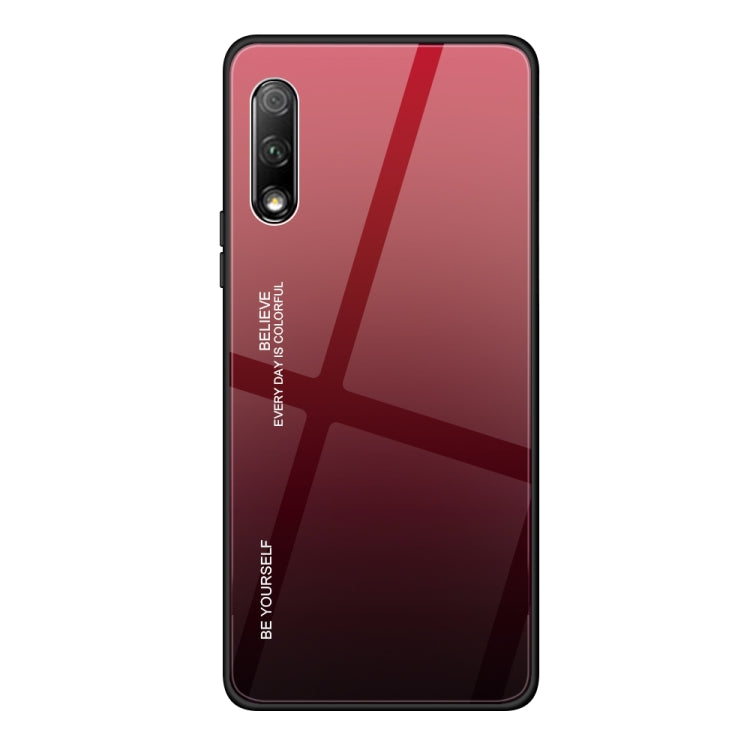 Gradient Color Glass Case, For iPhone XS / X, For Huawei Honor 9X, For Galaxy A8s, For Galaxy A10, For Galaxy A30, For Galaxy A50, For Galaxy A60, For Galaxy A70, For Galaxy M10, For Galaxy M30, For Galaxy Note 9, For Galaxy S9, For Galaxy S10