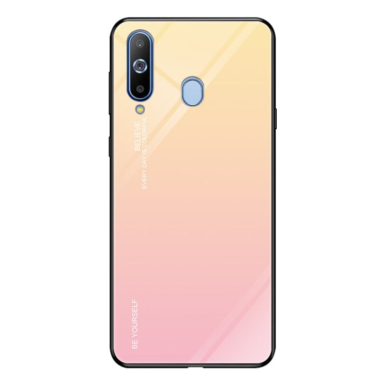 Gradient Color Glass Case, For iPhone XS / X, For Huawei Honor 9X, For Galaxy A8s, For Galaxy A10, For Galaxy A30, For Galaxy A50, For Galaxy A60, For Galaxy A70, For Galaxy M10, For Galaxy M30, For Galaxy Note 9, For Galaxy S9, For Galaxy S10