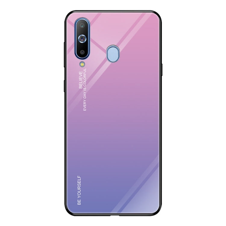 Gradient Color Glass Case, For iPhone XS / X, For Huawei Honor 9X, For Galaxy A8s, For Galaxy A10, For Galaxy A30, For Galaxy A50, For Galaxy A60, For Galaxy A70, For Galaxy M10, For Galaxy M30, For Galaxy Note 9, For Galaxy S9, For Galaxy S10