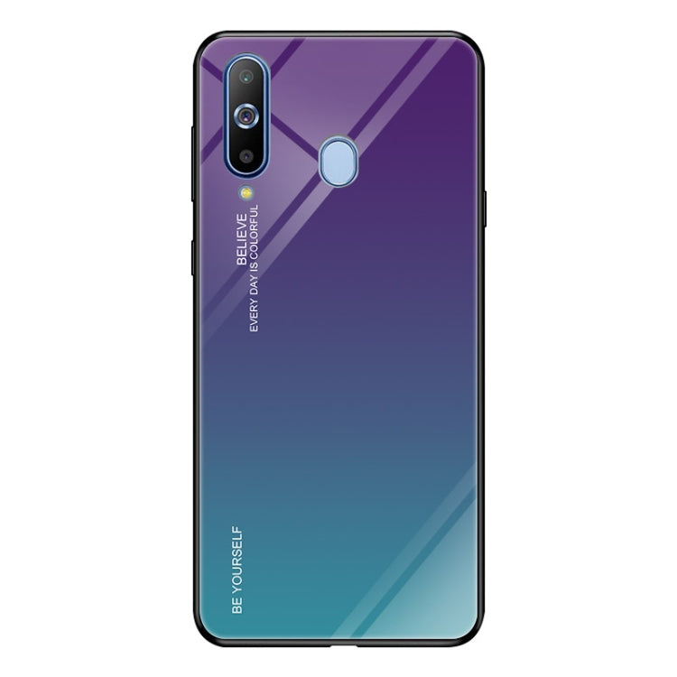 Gradient Color Glass Case, For iPhone XS / X, For Huawei Honor 9X, For Galaxy A8s, For Galaxy A10, For Galaxy A30, For Galaxy A50, For Galaxy A60, For Galaxy A70, For Galaxy M10, For Galaxy M30, For Galaxy Note 9, For Galaxy S9, For Galaxy S10