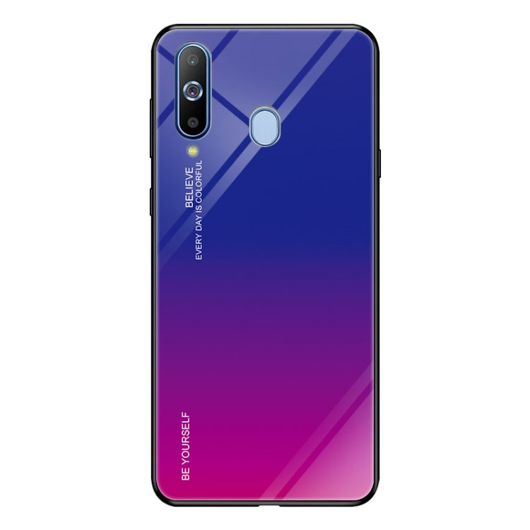 Gradient Color Glass Case, For iPhone XS / X, For Huawei Honor 9X, For Galaxy A8s, For Galaxy A10, For Galaxy A30, For Galaxy A50, For Galaxy A60, For Galaxy A70, For Galaxy M10, For Galaxy M30, For Galaxy Note 9, For Galaxy S9, For Galaxy S10