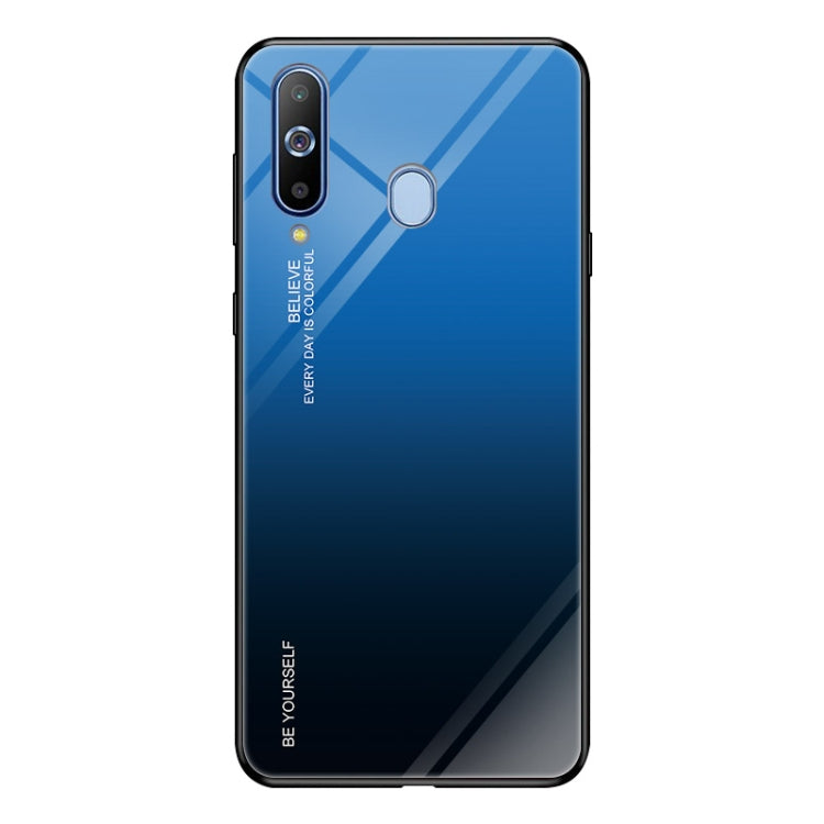 Gradient Color Glass Case, For iPhone XS / X, For Huawei Honor 9X, For Galaxy A8s, For Galaxy A10, For Galaxy A30, For Galaxy A50, For Galaxy A60, For Galaxy A70, For Galaxy M10, For Galaxy M30, For Galaxy Note 9, For Galaxy S9, For Galaxy S10