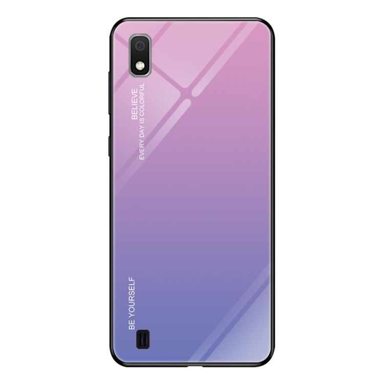 Gradient Color Glass Case, For iPhone XS / X, For Huawei Honor 9X, For Galaxy A8s, For Galaxy A10, For Galaxy A30, For Galaxy A50, For Galaxy A60, For Galaxy A70, For Galaxy M10, For Galaxy M30, For Galaxy Note 9, For Galaxy S9, For Galaxy S10