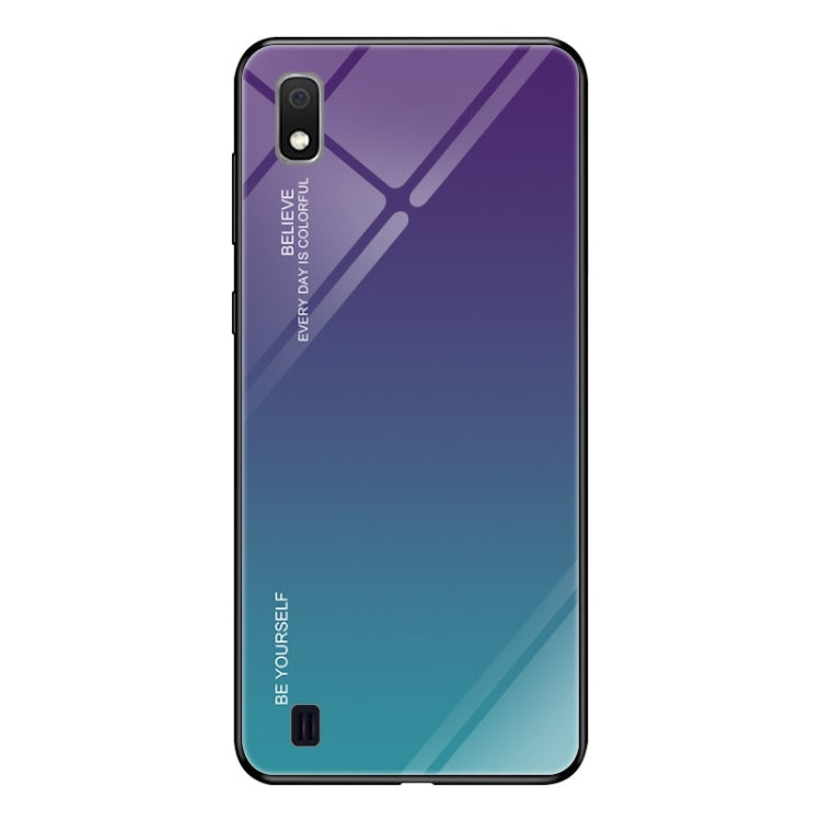 Gradient Color Glass Case, For iPhone XS / X, For Huawei Honor 9X, For Galaxy A8s, For Galaxy A10, For Galaxy A30, For Galaxy A50, For Galaxy A60, For Galaxy A70, For Galaxy M10, For Galaxy M30, For Galaxy Note 9, For Galaxy S9, For Galaxy S10