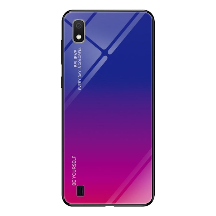 Gradient Color Glass Case, For iPhone XS / X, For Huawei Honor 9X, For Galaxy A8s, For Galaxy A10, For Galaxy A30, For Galaxy A50, For Galaxy A60, For Galaxy A70, For Galaxy M10, For Galaxy M30, For Galaxy Note 9, For Galaxy S9, For Galaxy S10