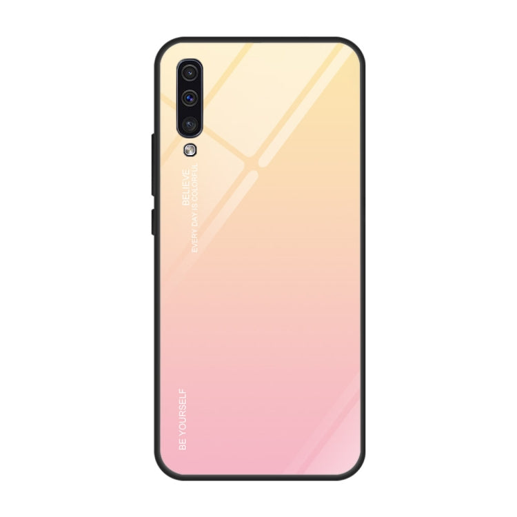 Gradient Color Glass Case, For iPhone XS / X, For Huawei Honor 9X, For Galaxy A8s, For Galaxy A10, For Galaxy A30, For Galaxy A50, For Galaxy A60, For Galaxy A70, For Galaxy M10, For Galaxy M30, For Galaxy Note 9, For Galaxy S9, For Galaxy S10
