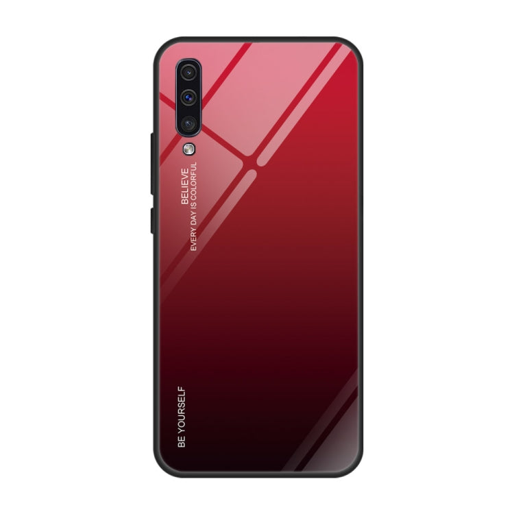 Gradient Color Glass Case, For iPhone XS / X, For Huawei Honor 9X, For Galaxy A8s, For Galaxy A10, For Galaxy A30, For Galaxy A50, For Galaxy A60, For Galaxy A70, For Galaxy M10, For Galaxy M30, For Galaxy Note 9, For Galaxy S9, For Galaxy S10