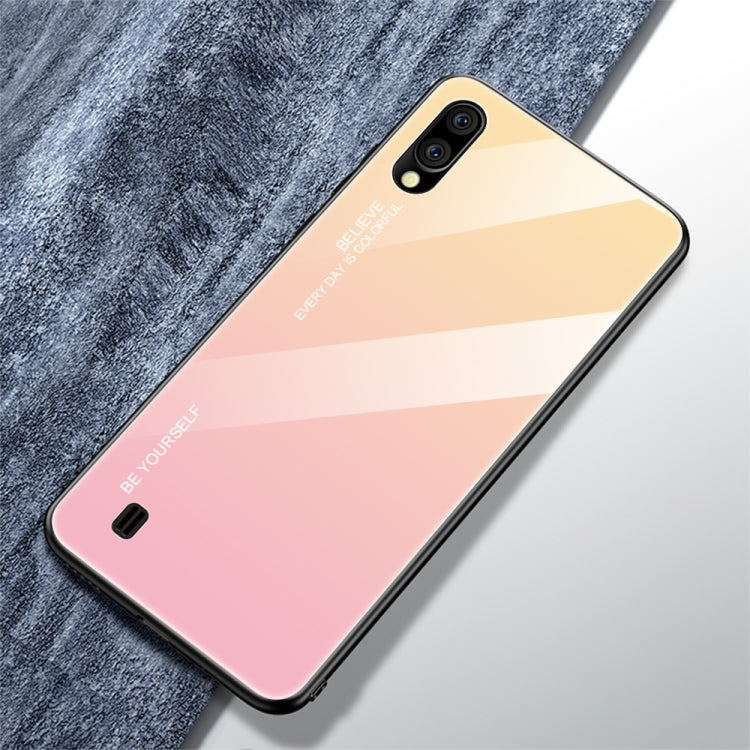Gradient Color Glass Case, For iPhone XS / X, For Huawei Honor 9X, For Galaxy A8s, For Galaxy A10, For Galaxy A30, For Galaxy A50, For Galaxy A60, For Galaxy A70, For Galaxy M10, For Galaxy M30, For Galaxy Note 9, For Galaxy S9, For Galaxy S10