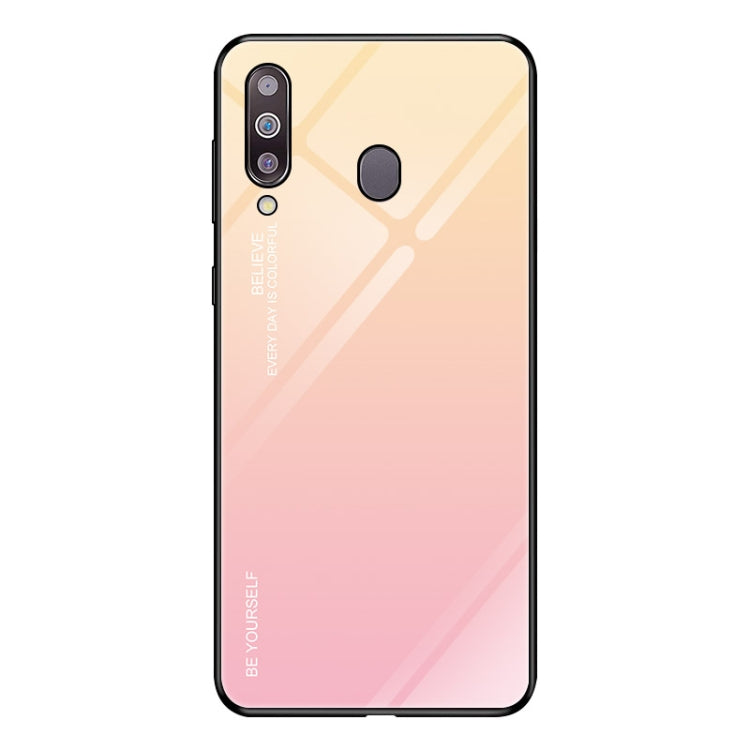 Gradient Color Glass Case, For iPhone XS / X, For Huawei Honor 9X, For Galaxy A8s, For Galaxy A10, For Galaxy A30, For Galaxy A50, For Galaxy A60, For Galaxy A70, For Galaxy M10, For Galaxy M30, For Galaxy Note 9, For Galaxy S9, For Galaxy S10