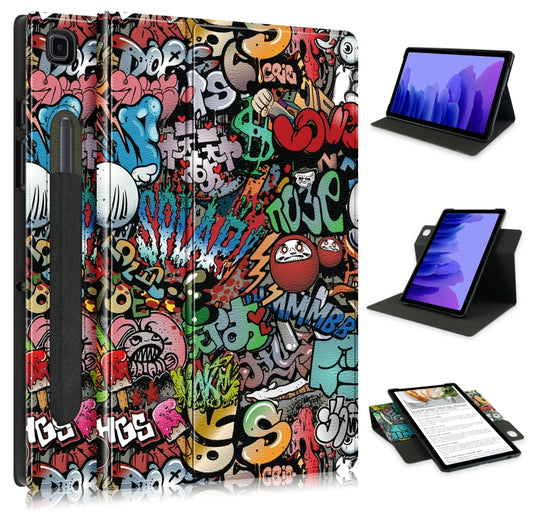 Painted 360 Degrees Rotation Tablet Leather Case with Holder
